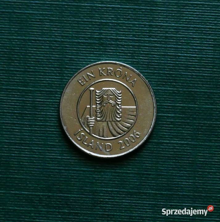 ISLANDIA 1 korona 2006r Numizmatyka sprzedam