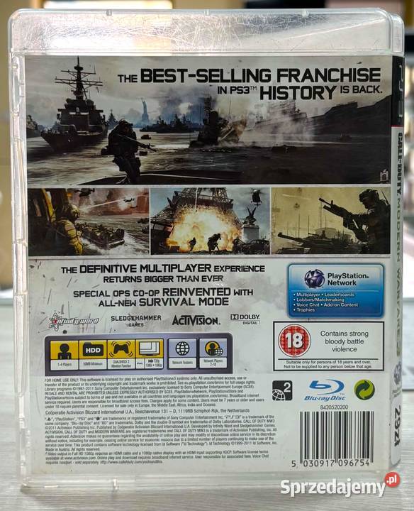 Gra 3 Call of Duty Modern Warfare 3 Elbląg