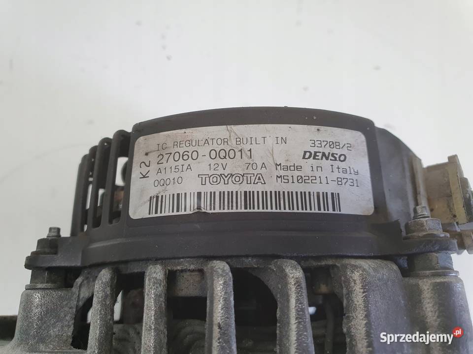 ALTERNATOR Citroen C1 I 10 12V 270600Q011 osobowe Rudka