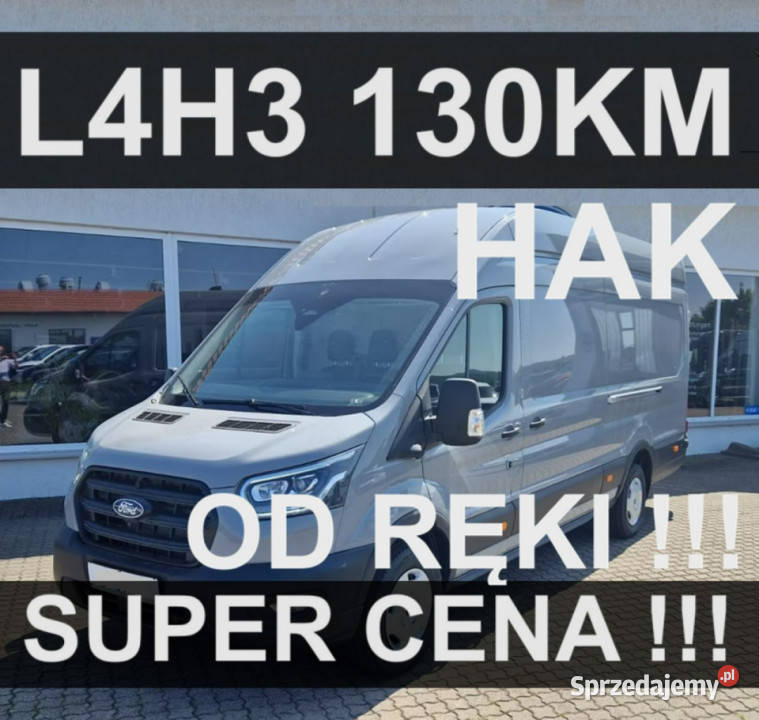 Ford Transit L4H3 130 Hak Kamera Czujniki centralny zamek Szczecinek