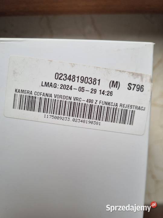 Kamera cofania z wideorejestratorem Vordon