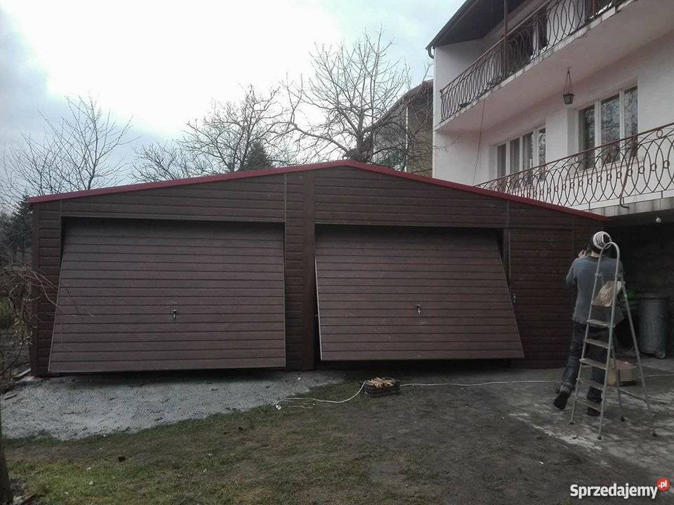 Garaże Blaszane Drewnopodobne 3x6 Garaż Blaszany Gdańsk