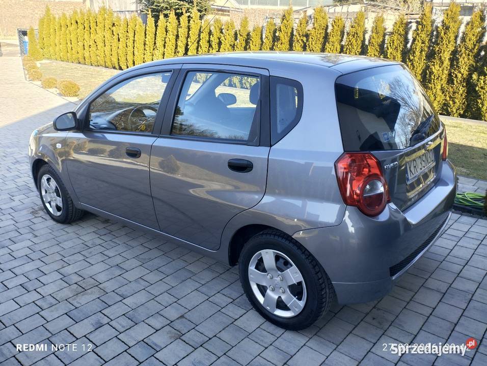 Chevrolet AVEO 12B 89 przebiegu salon polska Rok produkcji 2008 Dębica