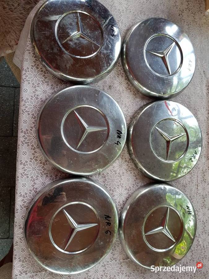 6 Kołpaki chrom stary zabytkowy MercedesOryginał Barlinek