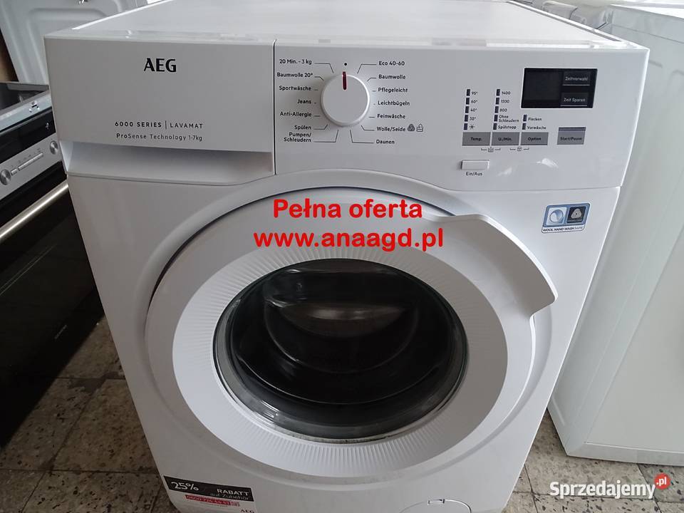 Pralka AEG 6000 Series L6FB4047 A 7 GWARANCJA wolnostojące zachodniopomorskie