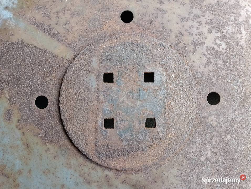 Stare siedzisko siedzenie PRL metalowe LOFT 18cm Mirzec