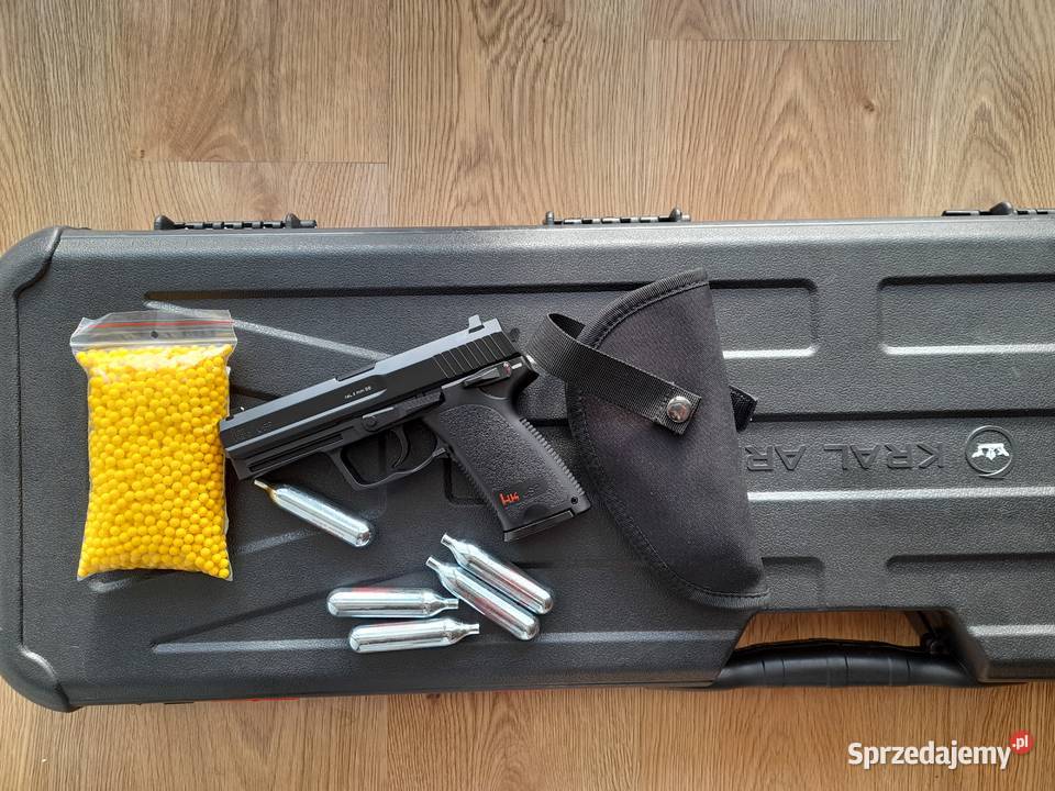 Pistolet Wiatrówka 6 mm BB CO2 HK USP NOWA śląskie Sławków