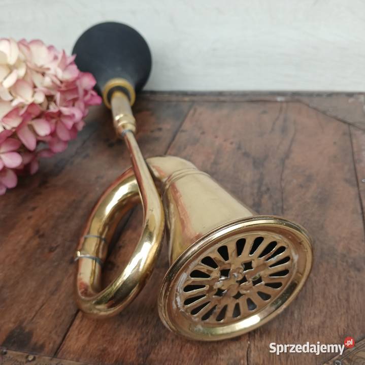 Stara mosiężna trąbka klakson samochodowy Warszawa