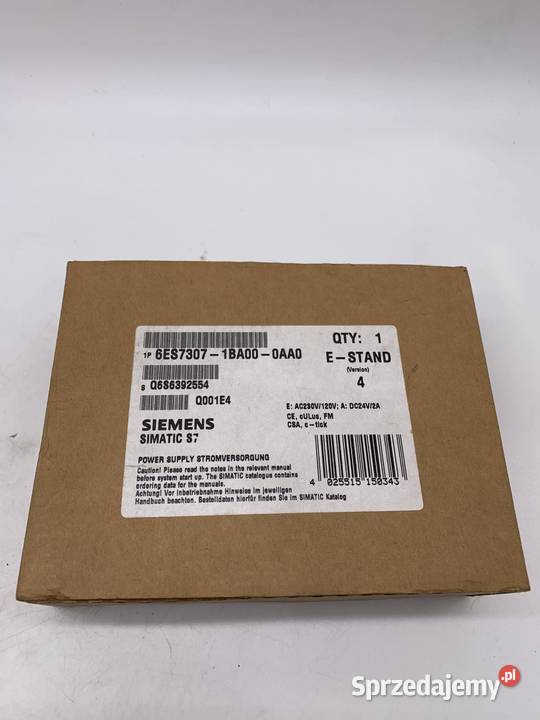 Siemens 6ES7 3071BA000AA0 Power Supply sprzedam