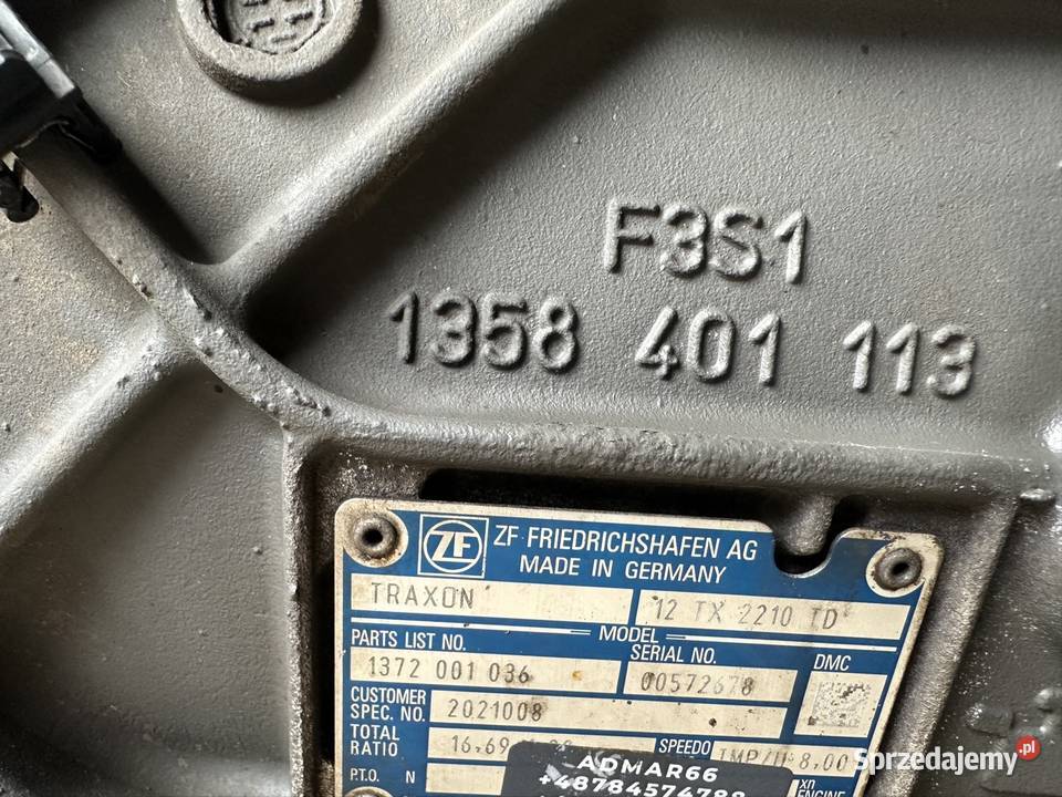 SKRZYNIA BIEGÓW TRAXON 12TX2210 TD DAF XF CF XG