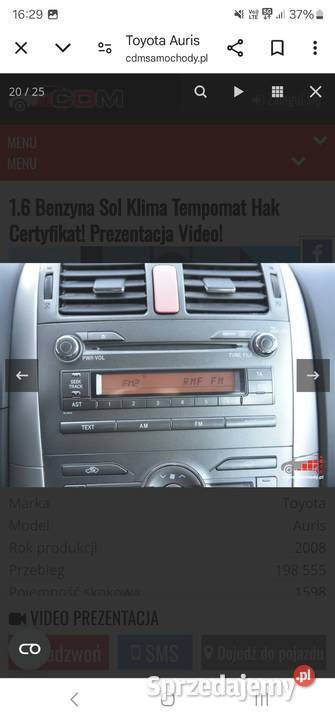 Toyota auris 16 Radzyń Podlaski