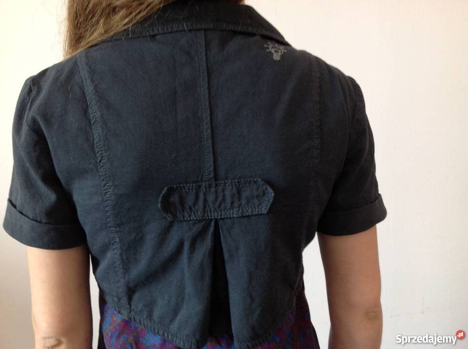Żakiecik krótki grafitowy niebieski Częstochowa