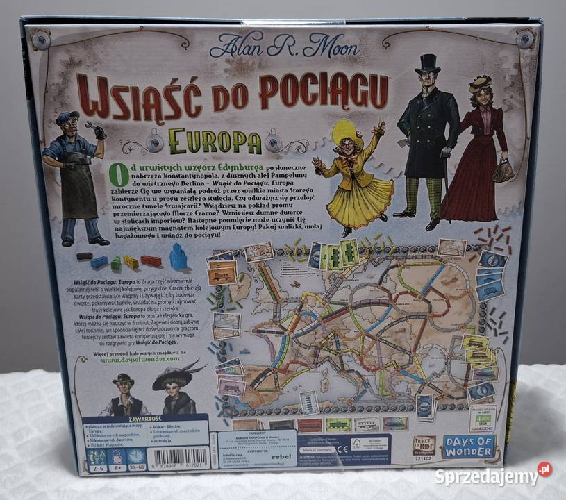 Gra planszowa Wsiąść do pociągu Europa Days of Pozostałe Czeladź
