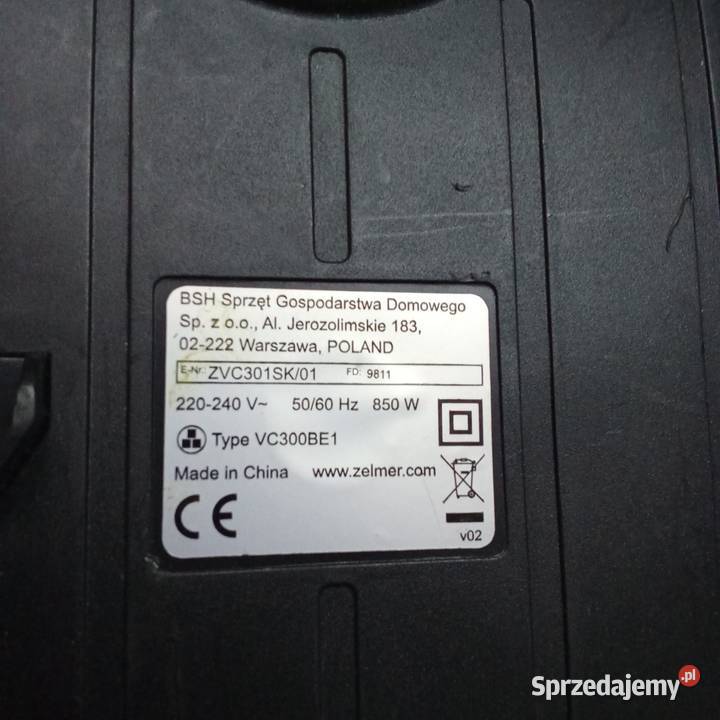 Odkurzacze Zelmer 850w Głogów sprzedam