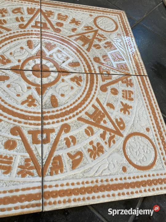 Rozeta dekoracja egipska podłogowa 63x63 beige