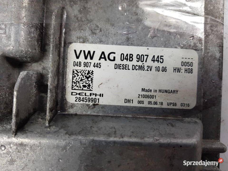 KOMPUTER SILNIKA SKODA FABIA III 04B907445 14 Części samochodowe Lipno