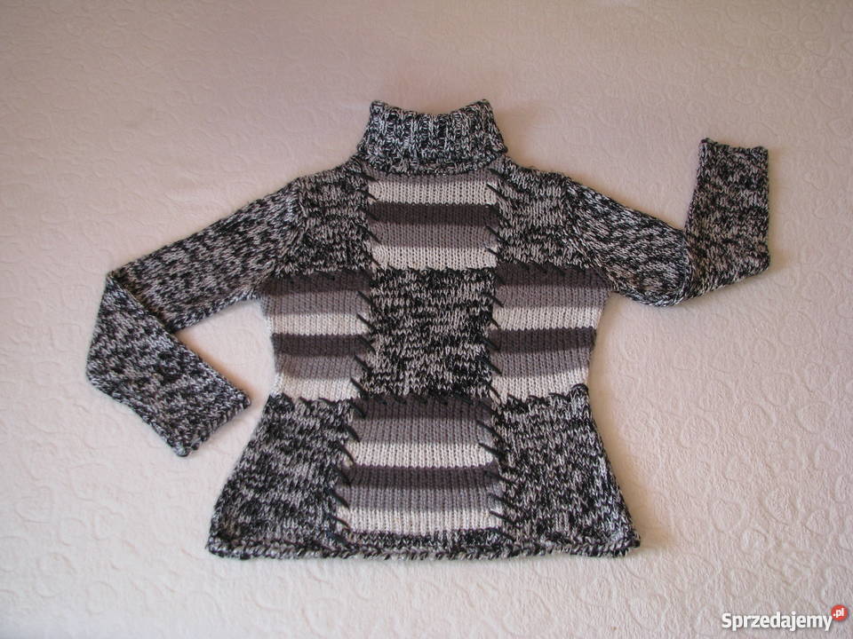 Sweterek golf eleganckosportowy M Odzież damska