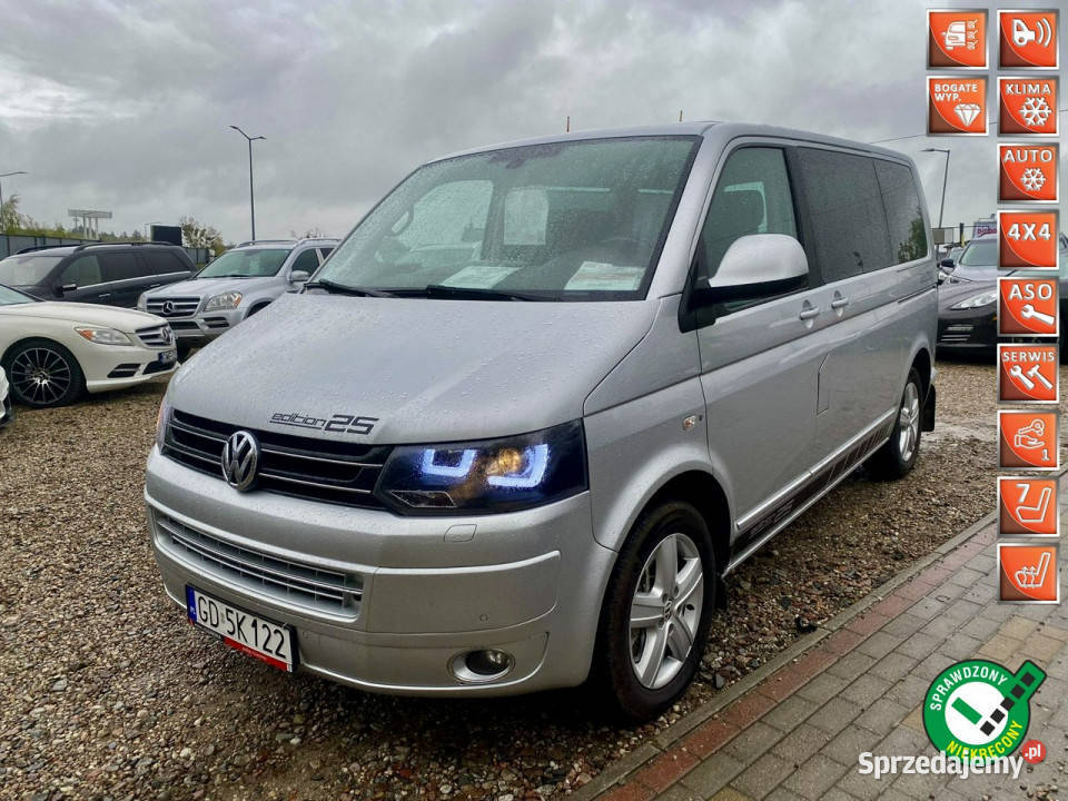 Volkswagen Multivan 20tdi 4Motion dsg full full czujnik parkowania pomorskie Gdańsk