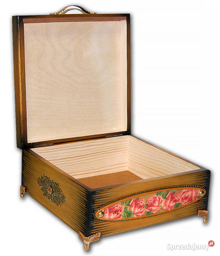 SZKATUŁKA pudełko drewniane VICTORIAN GIRL 20x20 Bydgoszcz