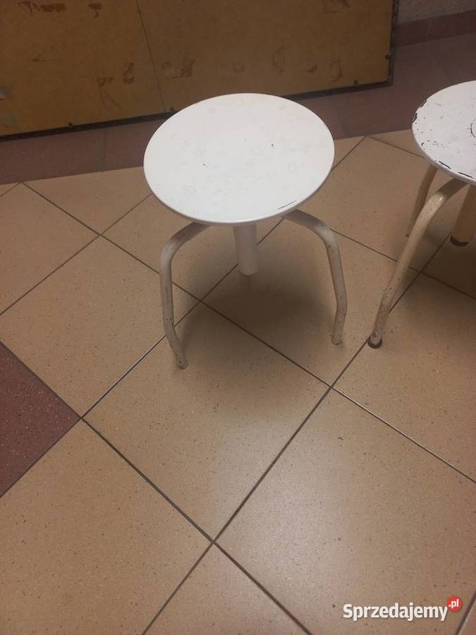 Stołek metalowy lekarski PRL Łódź sprzedam