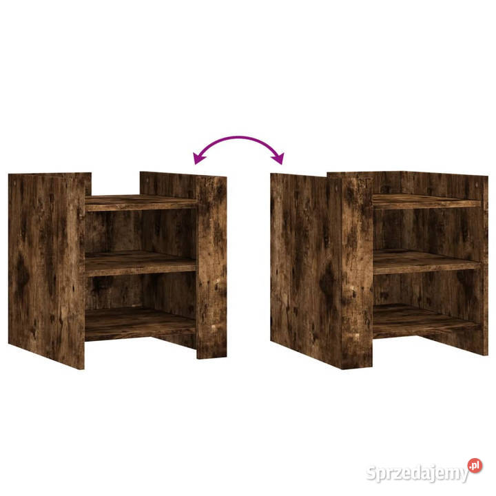 Szafka nocna opalany dąb 45x50x50 materiał Warszawa