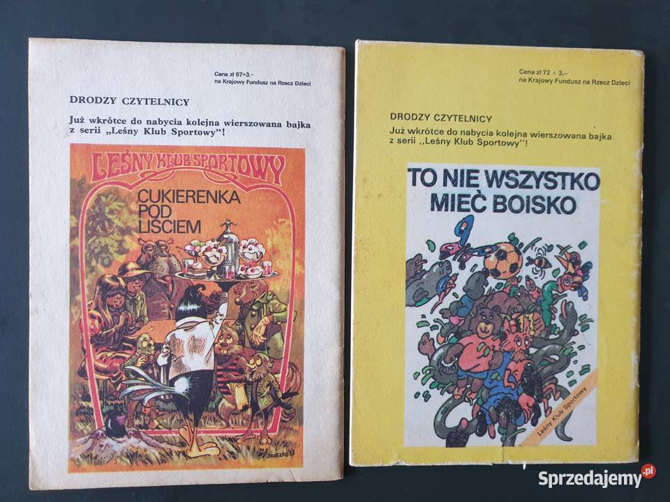 Leśny Klub Sportowy 2 książeczki dzieci lata Gdynia