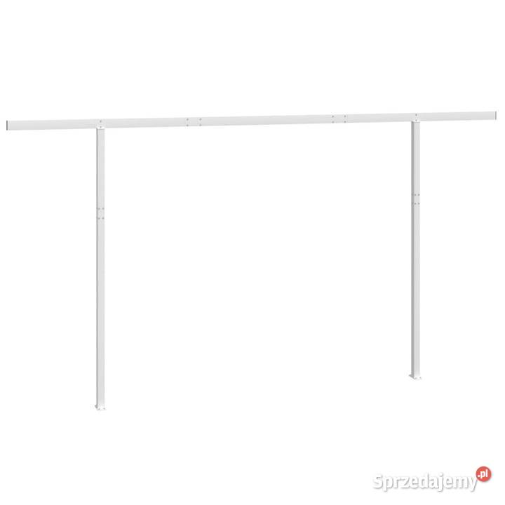 Zestaw słupków do markizy biały 450x245 żelazo Warszawa