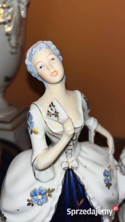 Dama z wachlarzem Figurka Royal Dux Gdańsk