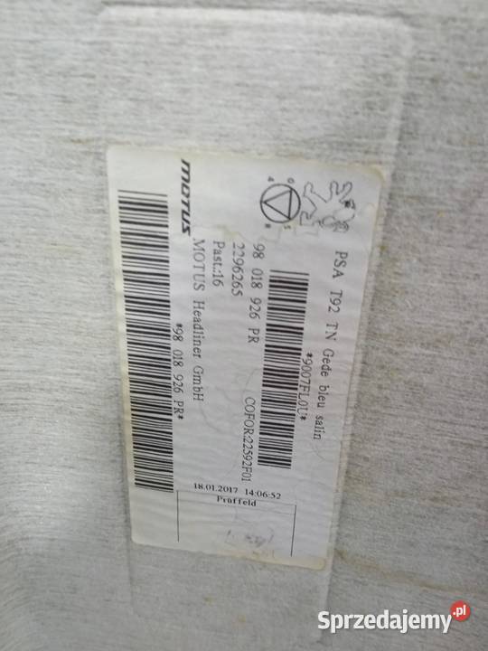 PODSUFITKA PODBITKA SUFIT T9 KOMBI Peugeot 308 osobowe świętokrzyskie