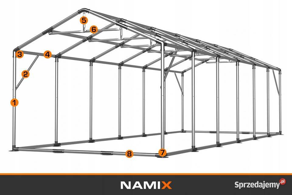 Namiot PRESTIGE 5x1226m ogrodowy imprezowy garaż mazowieckie Jabłonna