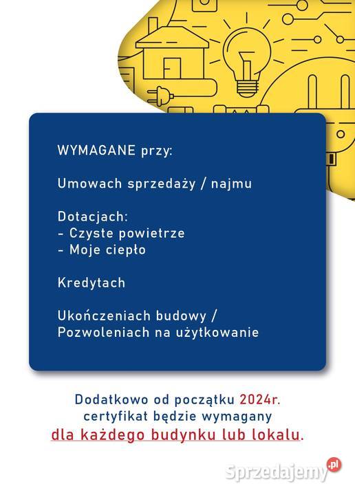 Świadectwo energetyczne Audyt czyste powietrze Krzepice