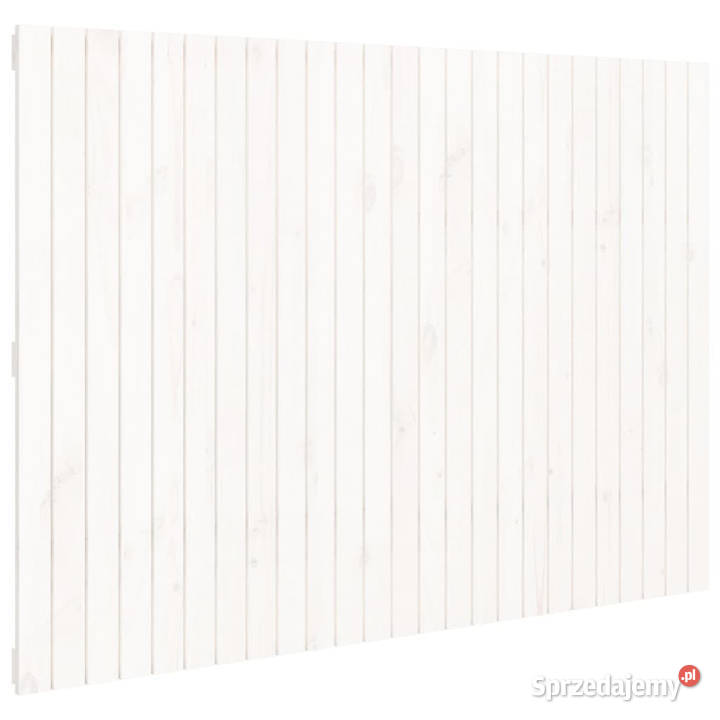 Wezgłowie łóżka białe 1595x3x110 lite drewno Warszawa