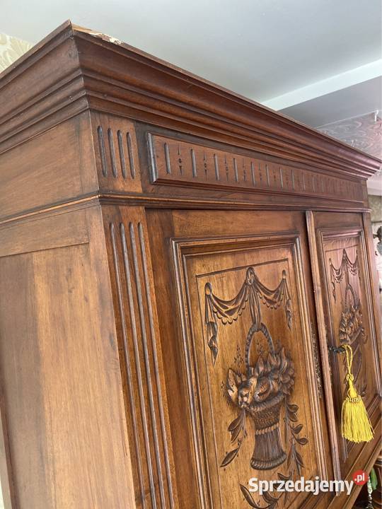 Antyk stary drewniany kredens mebel dolnośląskie
