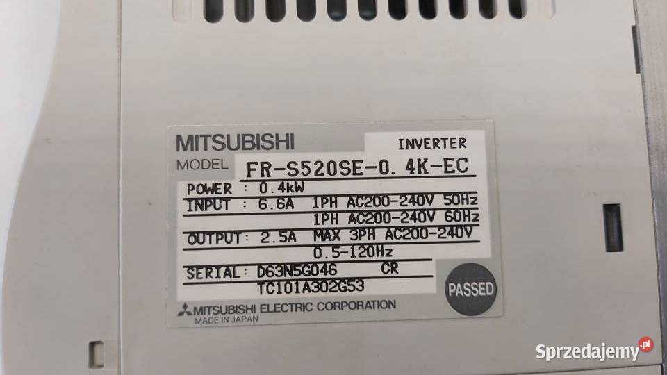 Falownik jednofazowy Mitsubishi FRS520E04KEC Wyszków