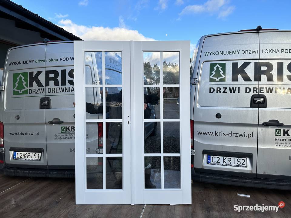 Drzwi drewniane RĘKI DWUSKRZYDŁOWE ANGIELSKIE Drzwi i okna sprzedam