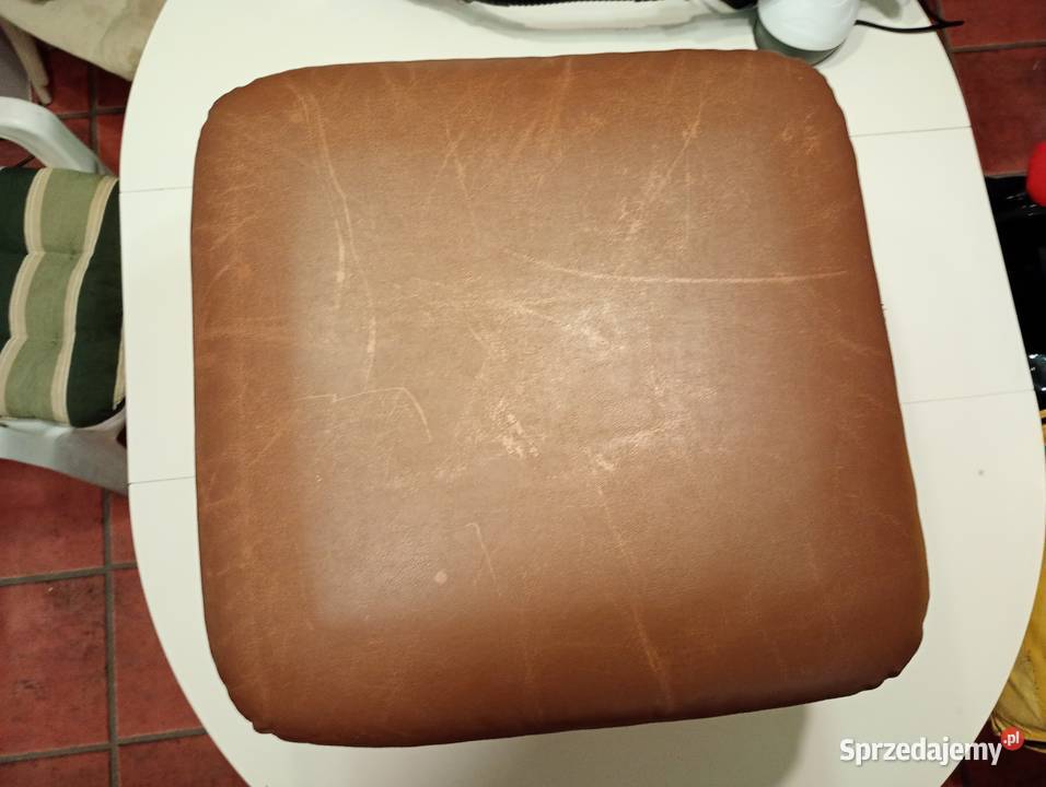 Puf miękki duży Eko skóra transport FIX KISS 54cm Pufy i podnóżki