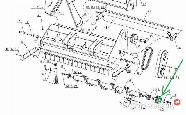 Koło pasowe 120x55x85 mm na 4 paski małe podkarpackie Tajęcina