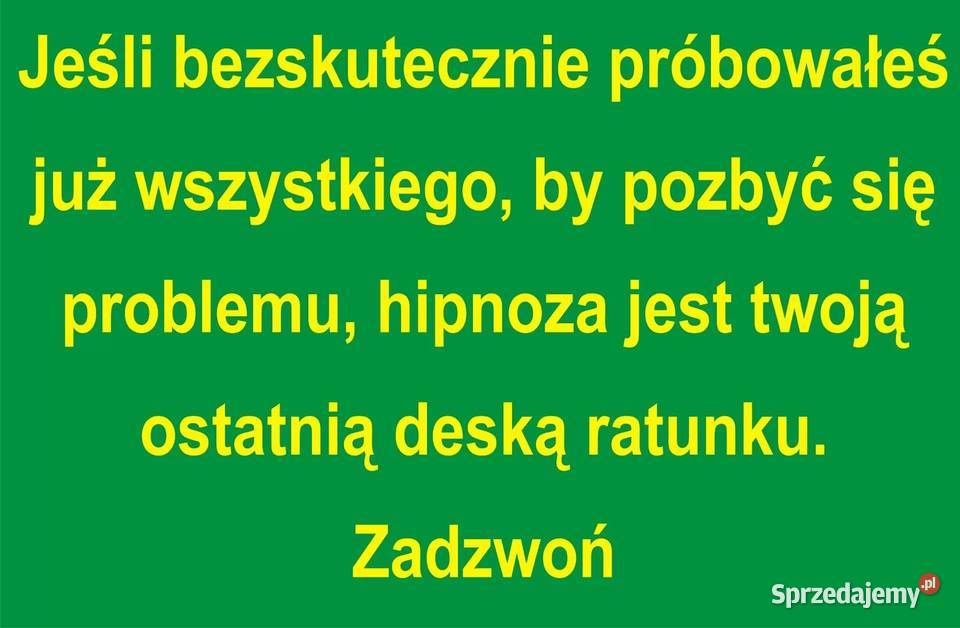 Hipnoza Najbardziej skuteczna metoda terapii u Lublin uroda
