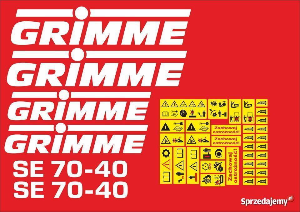 naklejki grimme se 7040 kujawsko-pomorskie Jeżewo