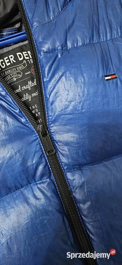 Tommy Hilfiger ML kurtka puchowa niebieska Kurtki i płaszcze Konstancin-Jeziorna