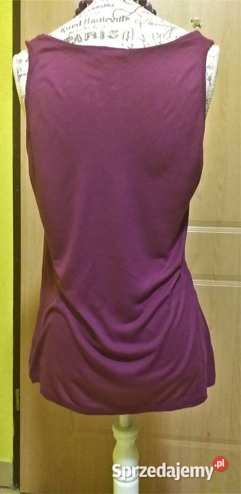 Fioletowa letnia bluzka koszulka bez rękawów śląskie Katowice