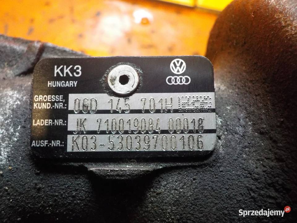 A4 B7 GOLF ALTEA 20 TFSI 08r 200 BWE turbina osobowe Suków