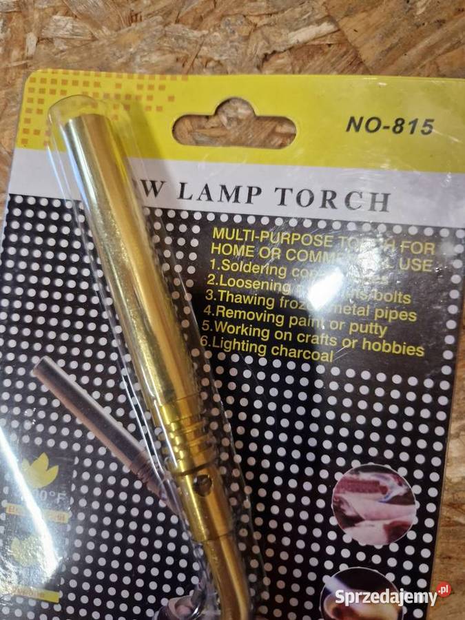 Palnik Gazowy Na Gaz Kartusz Mosiężny Regulowany Głogowa