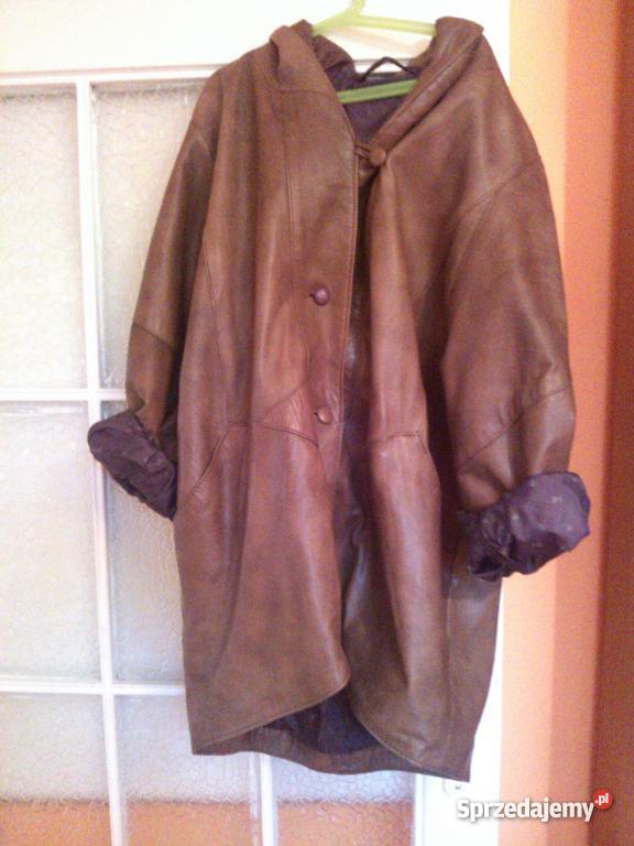 SKÓRA vintage OVERSIZE Bez wzoru Limanowa