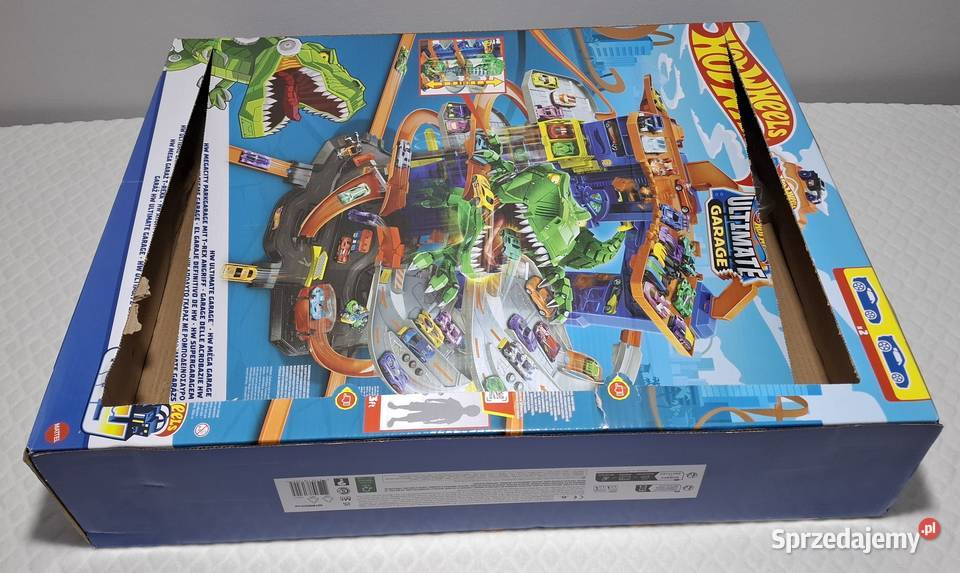 Hot Wheels Mega Garaż TRexa Zabawka Mattel Czeladź