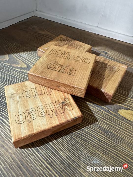 Ręcznie robione drewniane podstawki pod kubki Piotrków Trybunalski
