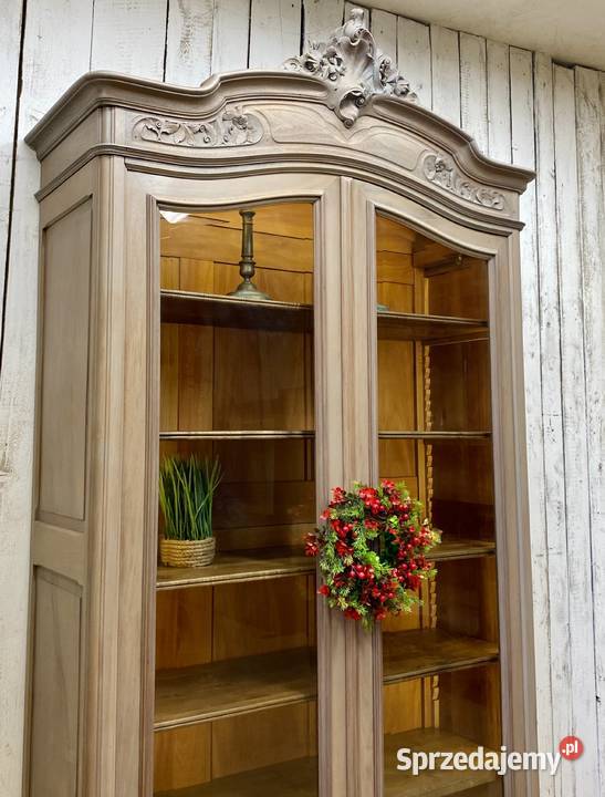 BIBLIOTEKA witryna szara Ludwik XV Francja Poznań