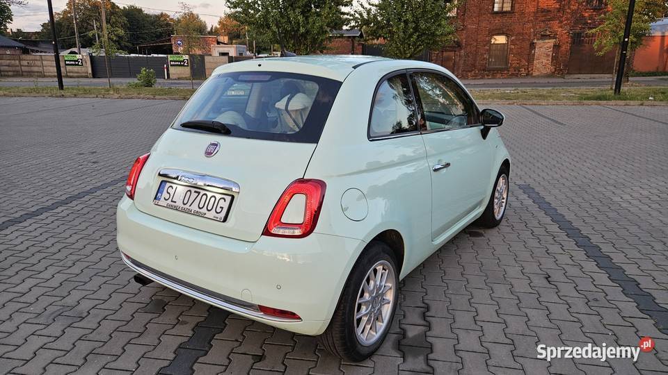 Fiat 500 Lounge MY2017 Miętowy panorama Ruda Śląska