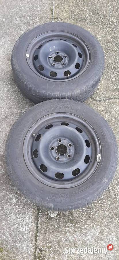 Koła stalowe 14 Golf IV 5x100 ET38 opony letnie dolnośląskie