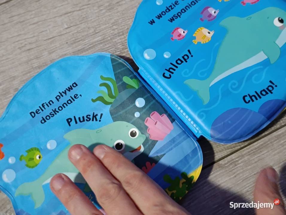 książeczka do kąpieli delfin plum